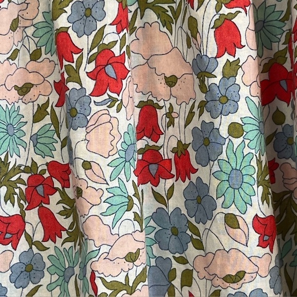 J. Crew Liberty Fabrics Floral Print Women's Top Sz 0 Ditzy Cottagecore Prairie - Picture 2 of 15
